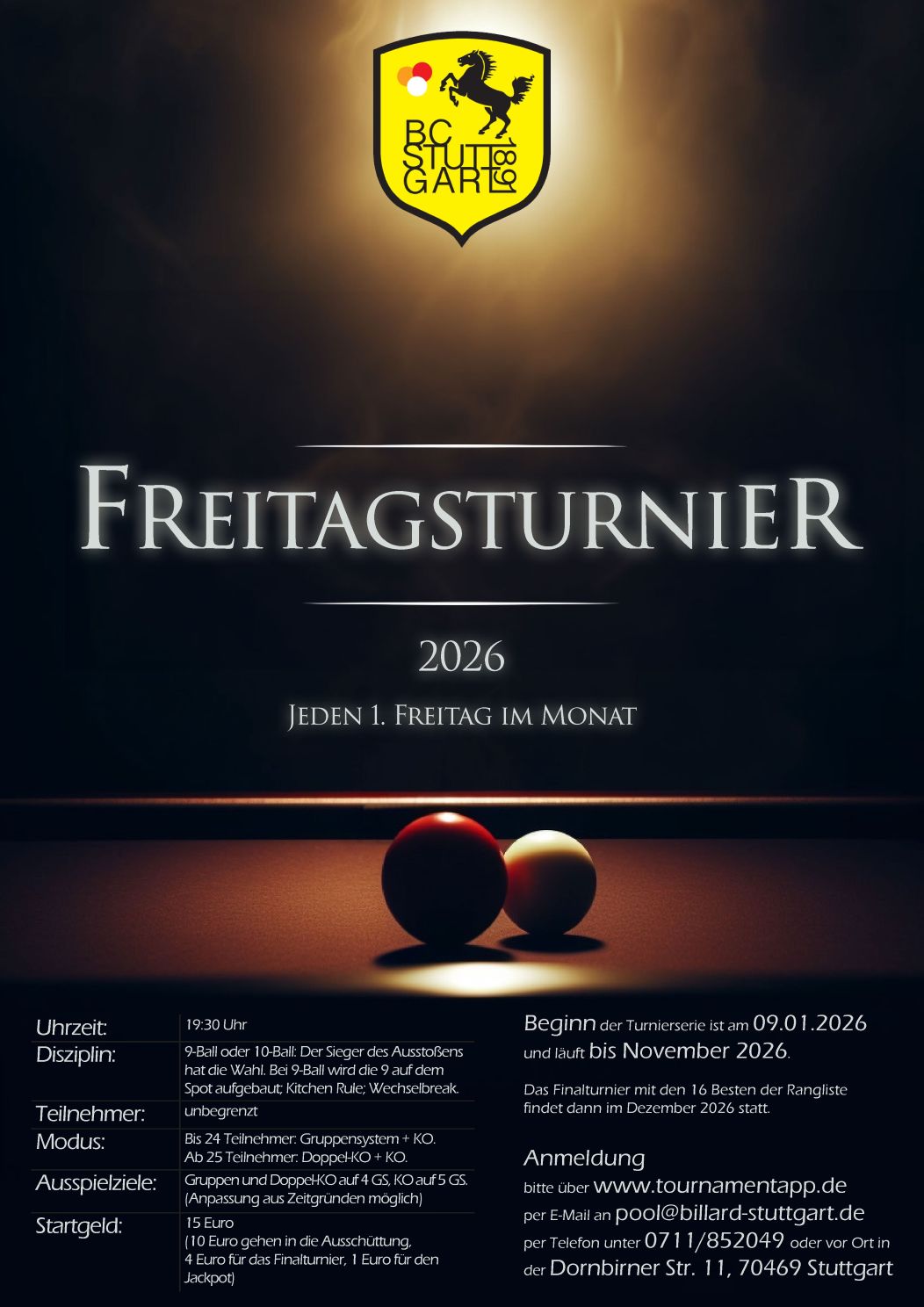 Turnierplakat Hausturnierserie 2026
